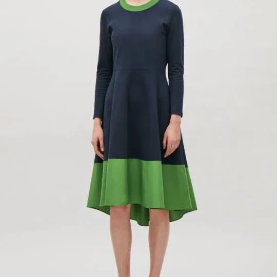 COS Panelled Navy Jersey Dress photo 3