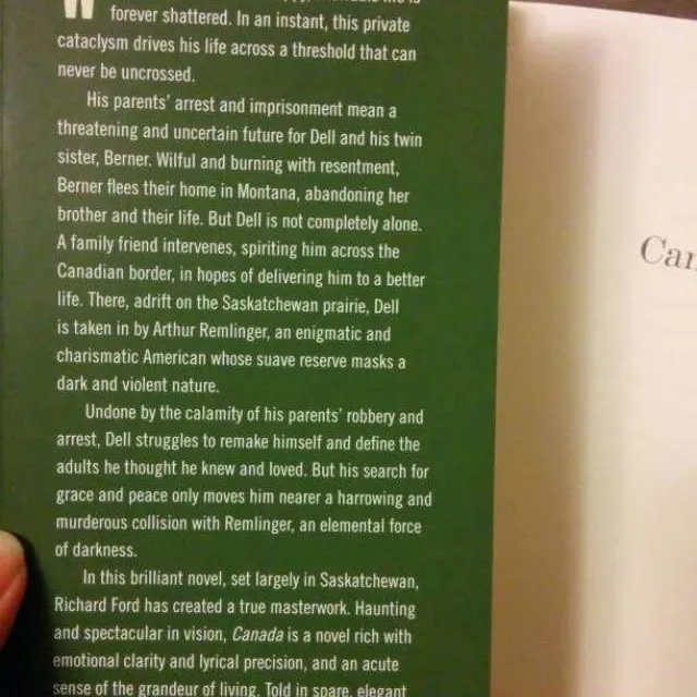 Book : Canada, By Richard Ford photo 4