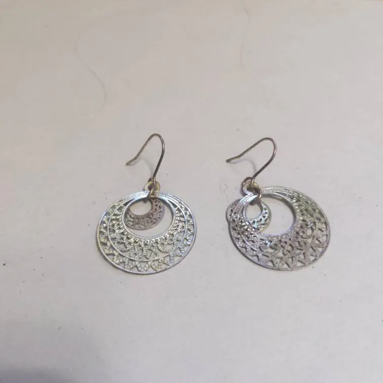 Cute Dangly Silver Earrings photo 1