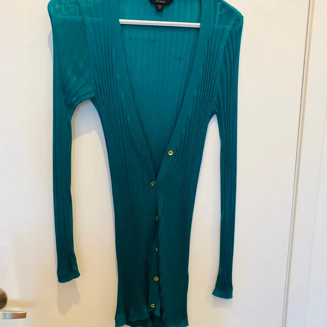 Brand New Guess Cardigan (Turquoise) photo 1