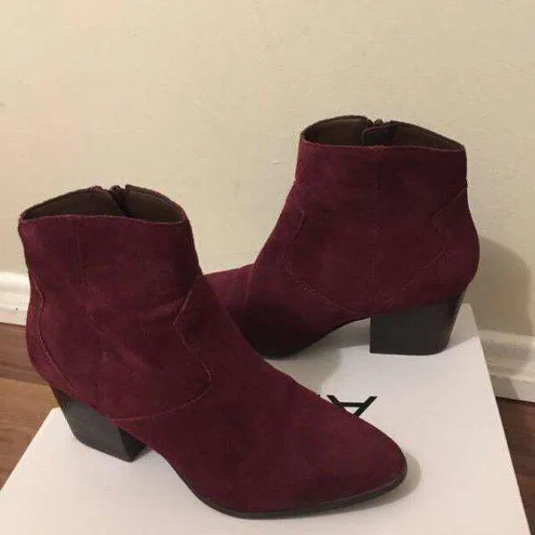 Suede Heeled Boots (size 8.5) photo 1