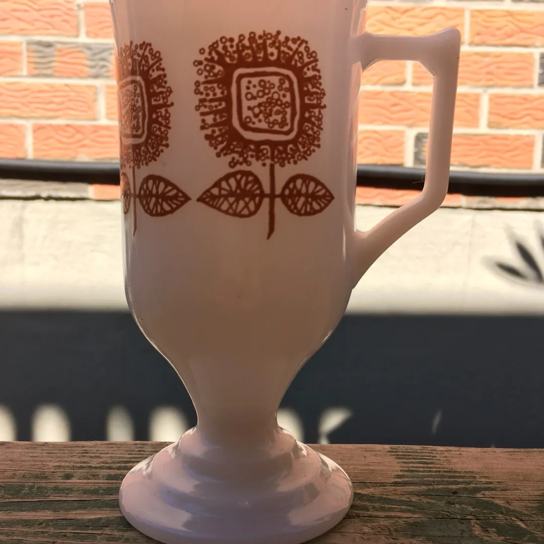 Vintage Milk Glass Mug photo 1