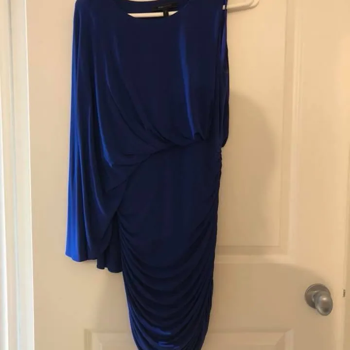 BCBG Batwing Blue Cocktail Dress Size m photo 1