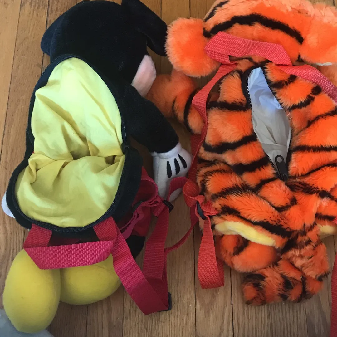 Classic Mickey Mouse And Tigger Kids Backpacks photo 3