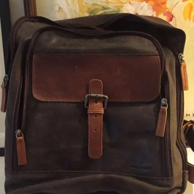 Brand New Leather And Suede Backpack photo 1