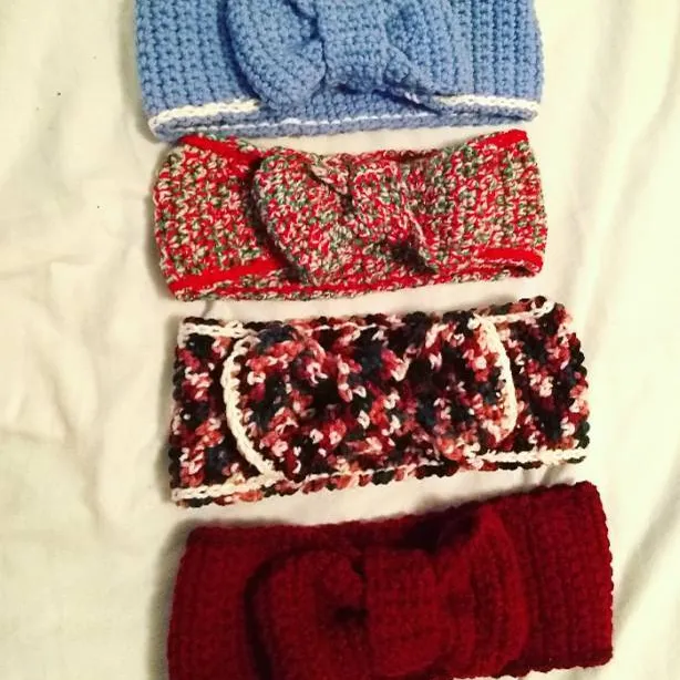 Crochet Bow Headbands photo 1