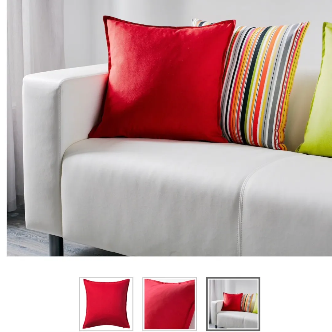 IKEA Red Cushion Cover photo 1