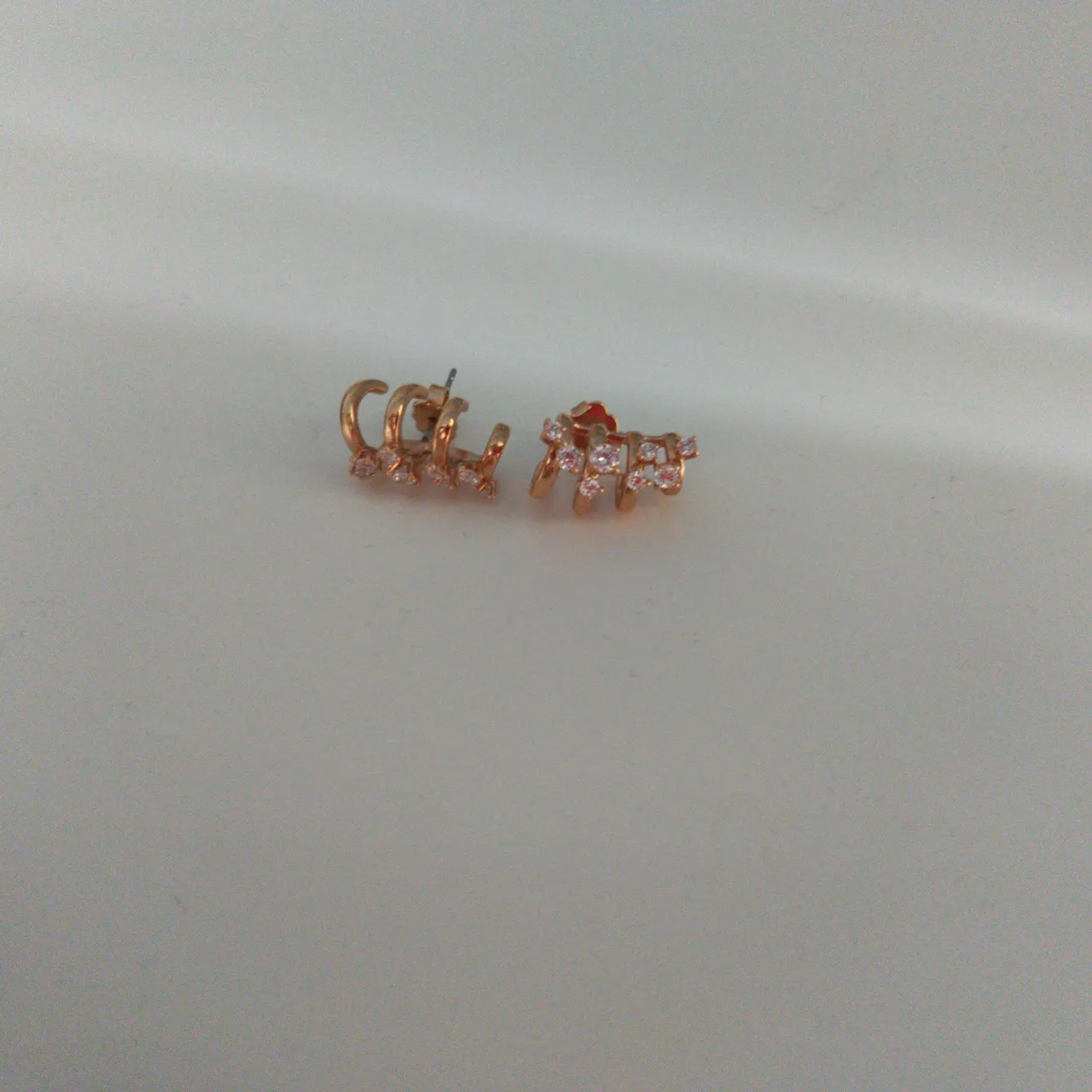 Nadri rose gold earrings photo 1