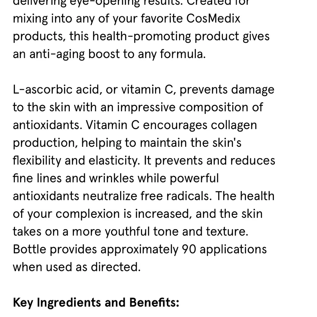 Cosmetix Vitamin C Crystals BNIB - photo 3