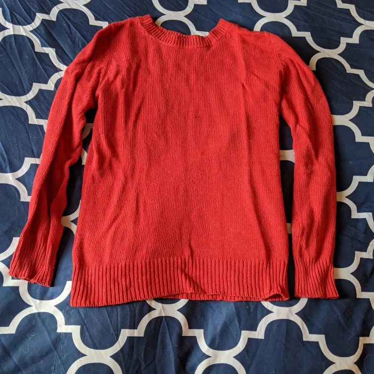 Vibrant Red Sweater photo 1