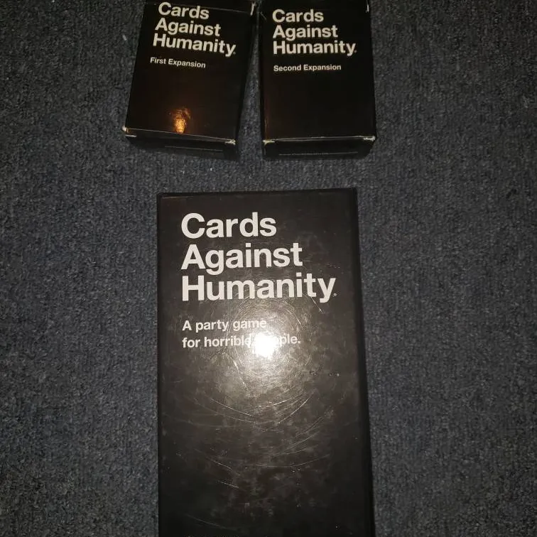 Cards Against Humanity With 1st And 2nd Expansion Packs photo 1