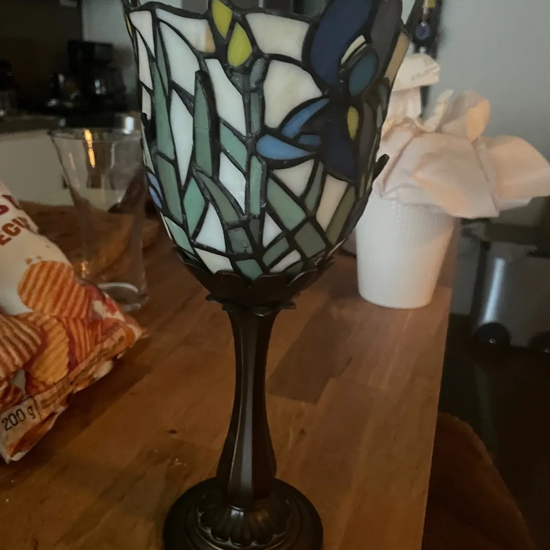 Tiffany style candle/tea light Lamp photo 1