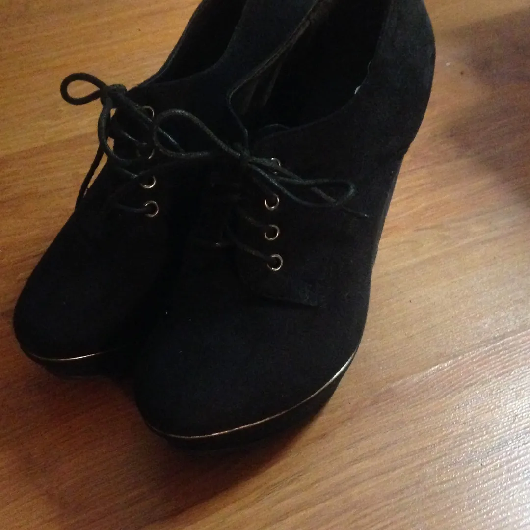 Black Wedge Heels photo 1