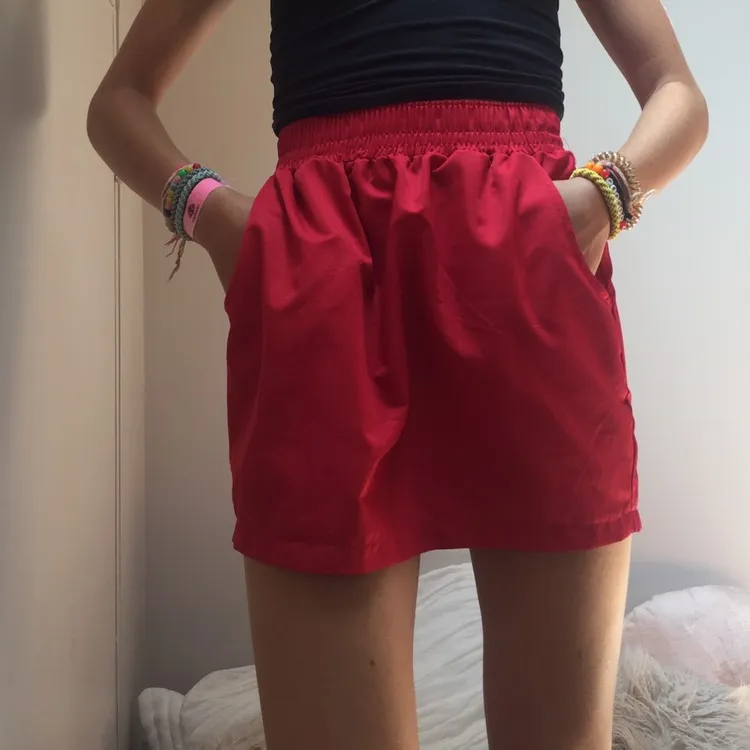american apparel red skirt photo 3