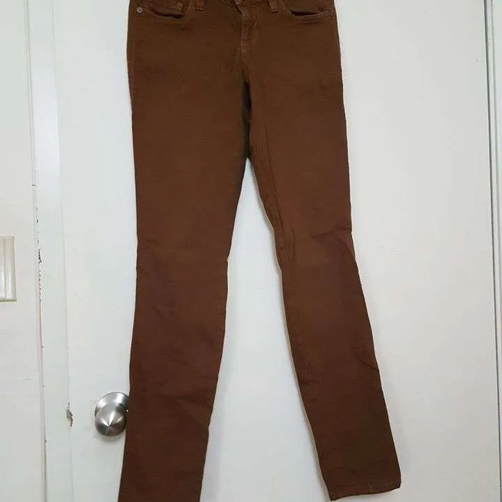 Caramel brown Guess skinny jeans size 25 photo 1