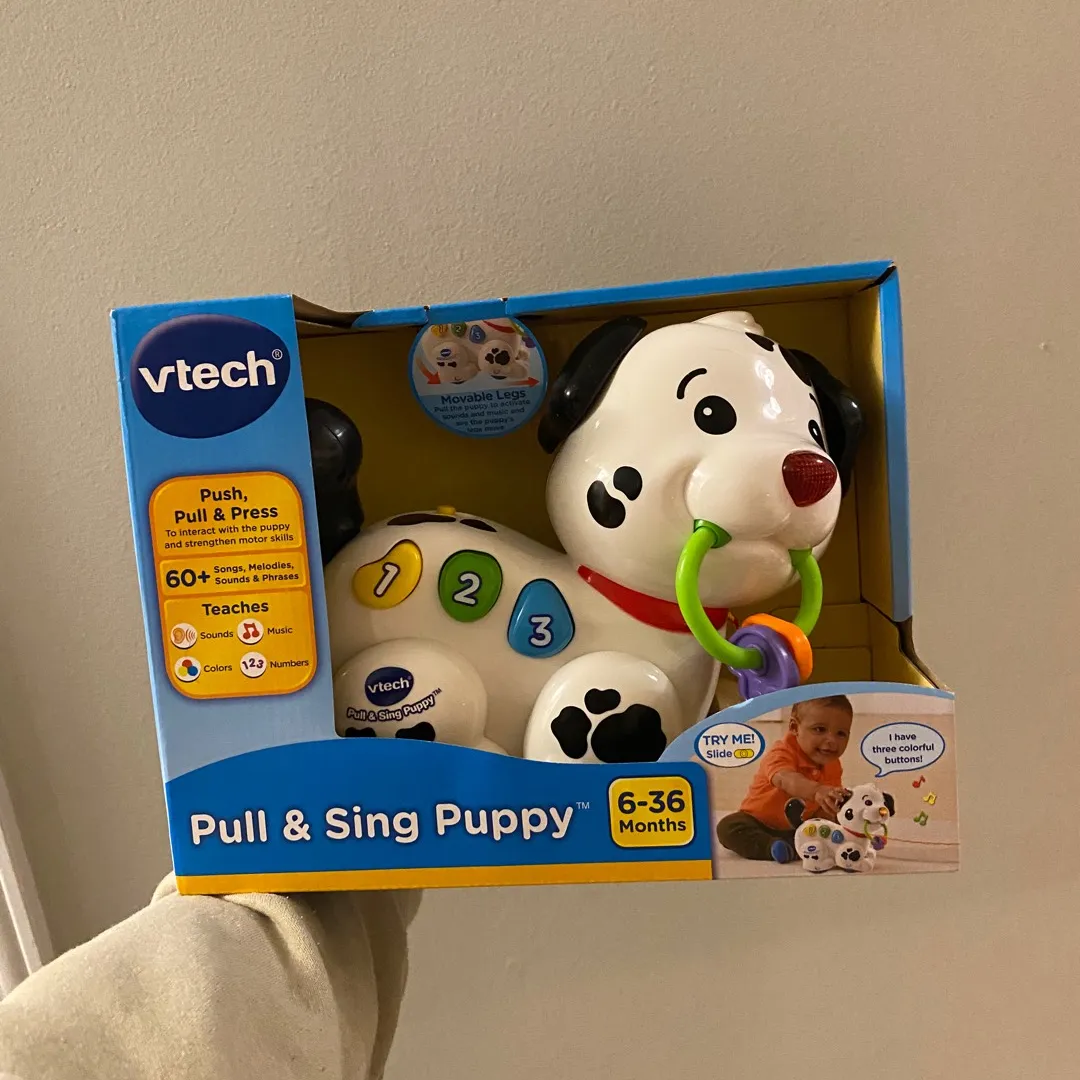 Vtech Pull And Sing Puppy Baby Toy BNIB photo 1