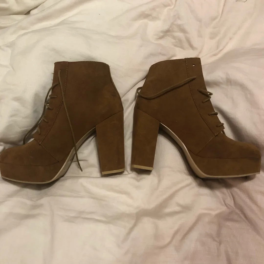 H&M Suede Healed Boots photo 3