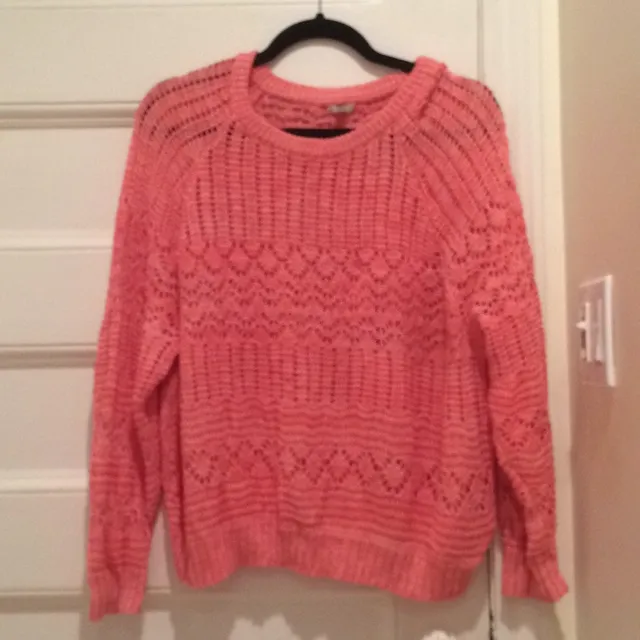 Pink/orange Knit Sweater From Uo photo 1