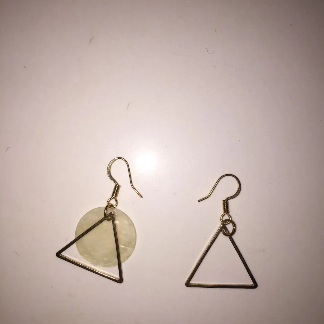 Asymmetrical Triangle Earrings photo 1