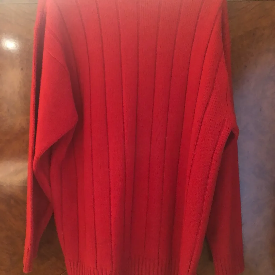 Red Vintage Sweater photo 3