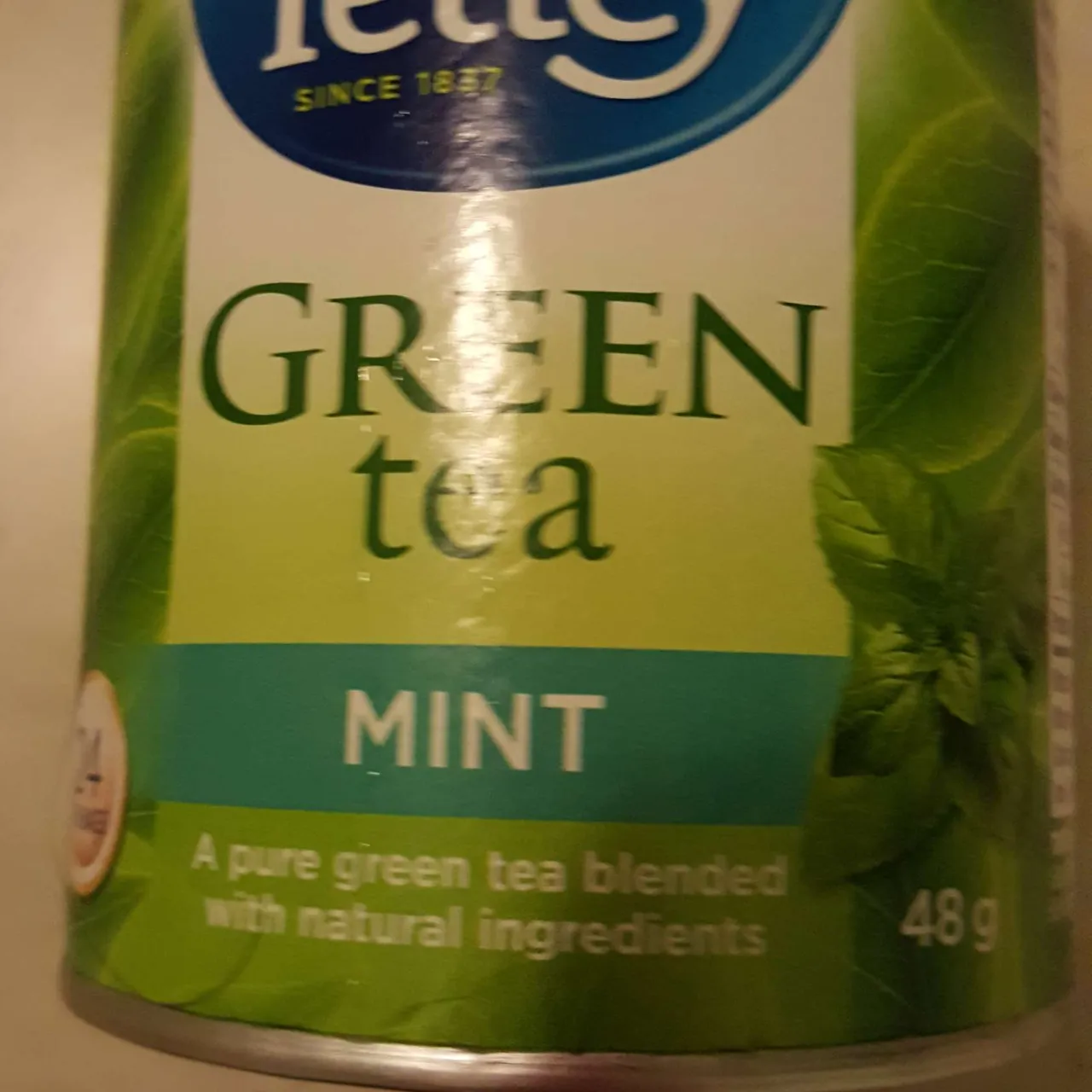 Tetley green mint tea -- 22 bags/24 remaining photo 1