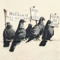 Banksy Birds Print photo 1