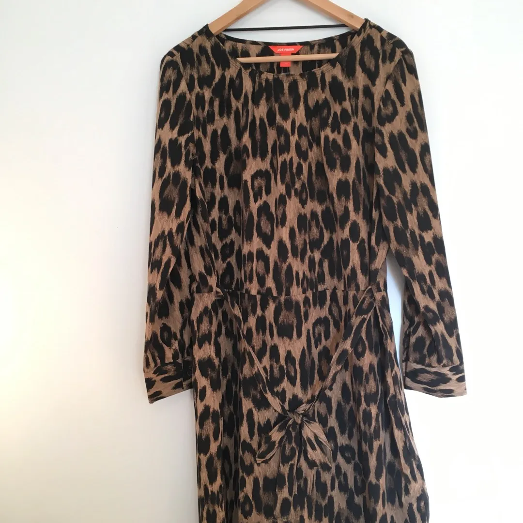 BNWT Leopard Print joe fresh dress- Size large photo 1