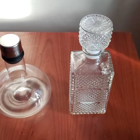 Two Glass Decanters photo 1