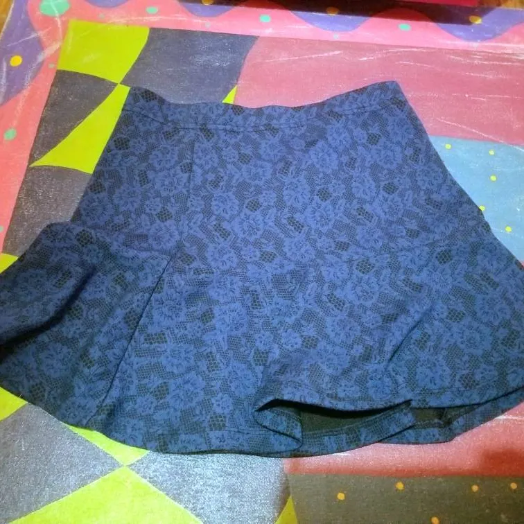 Blue Stretchy Skirt photo 1