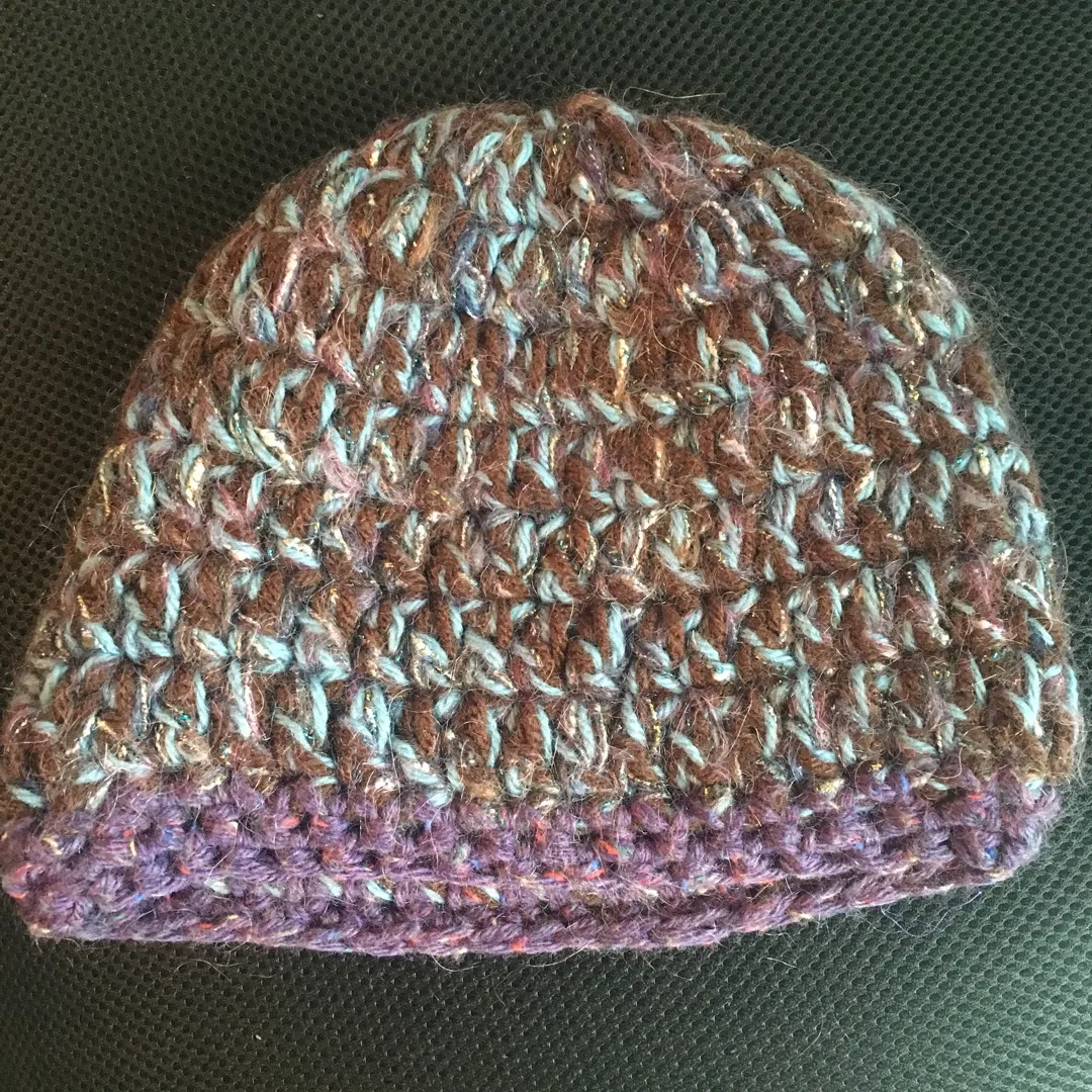 Purple Crochet Hat photo 3