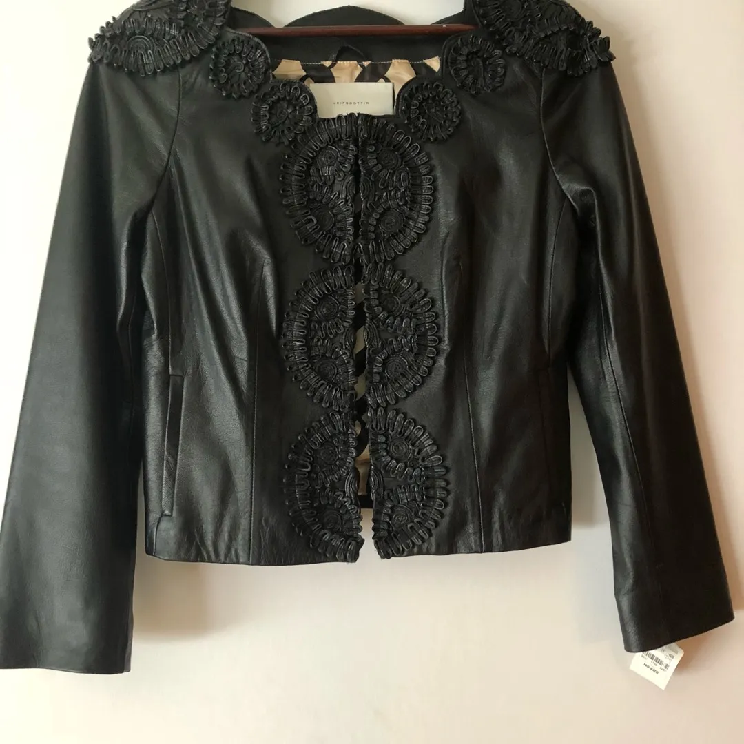 BNWT Leather Jacket From Neiman Marcus photo 1