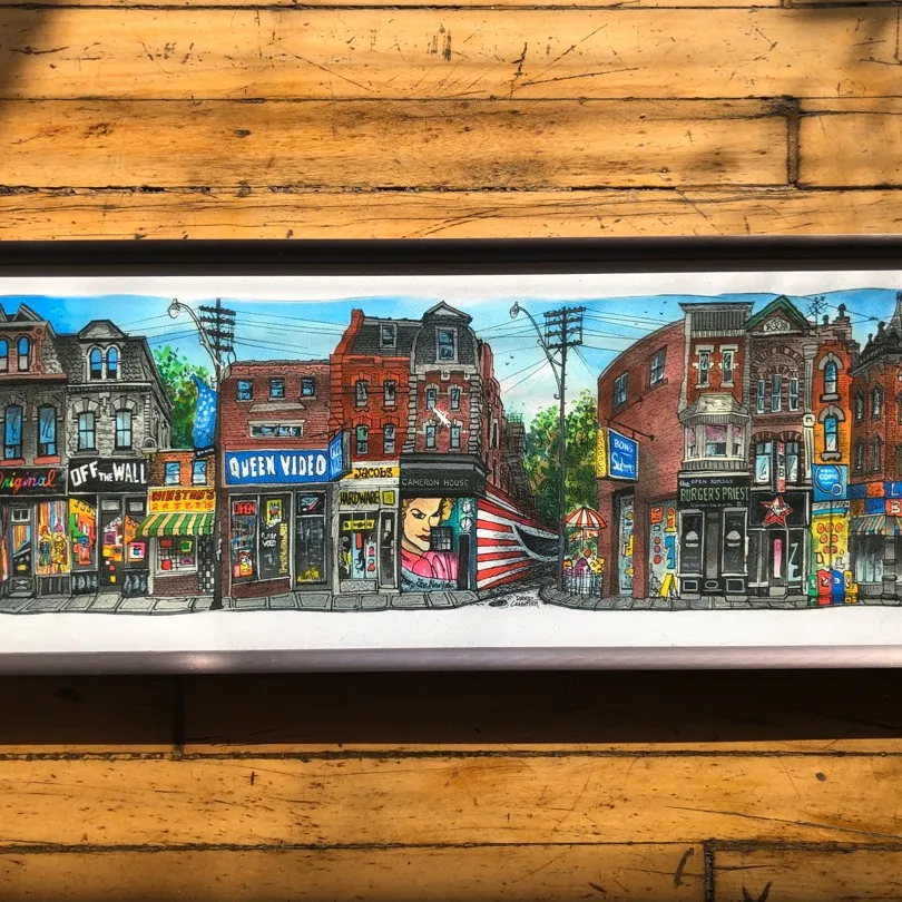 Groovy Toronto Painting Print On Canvas photo 3