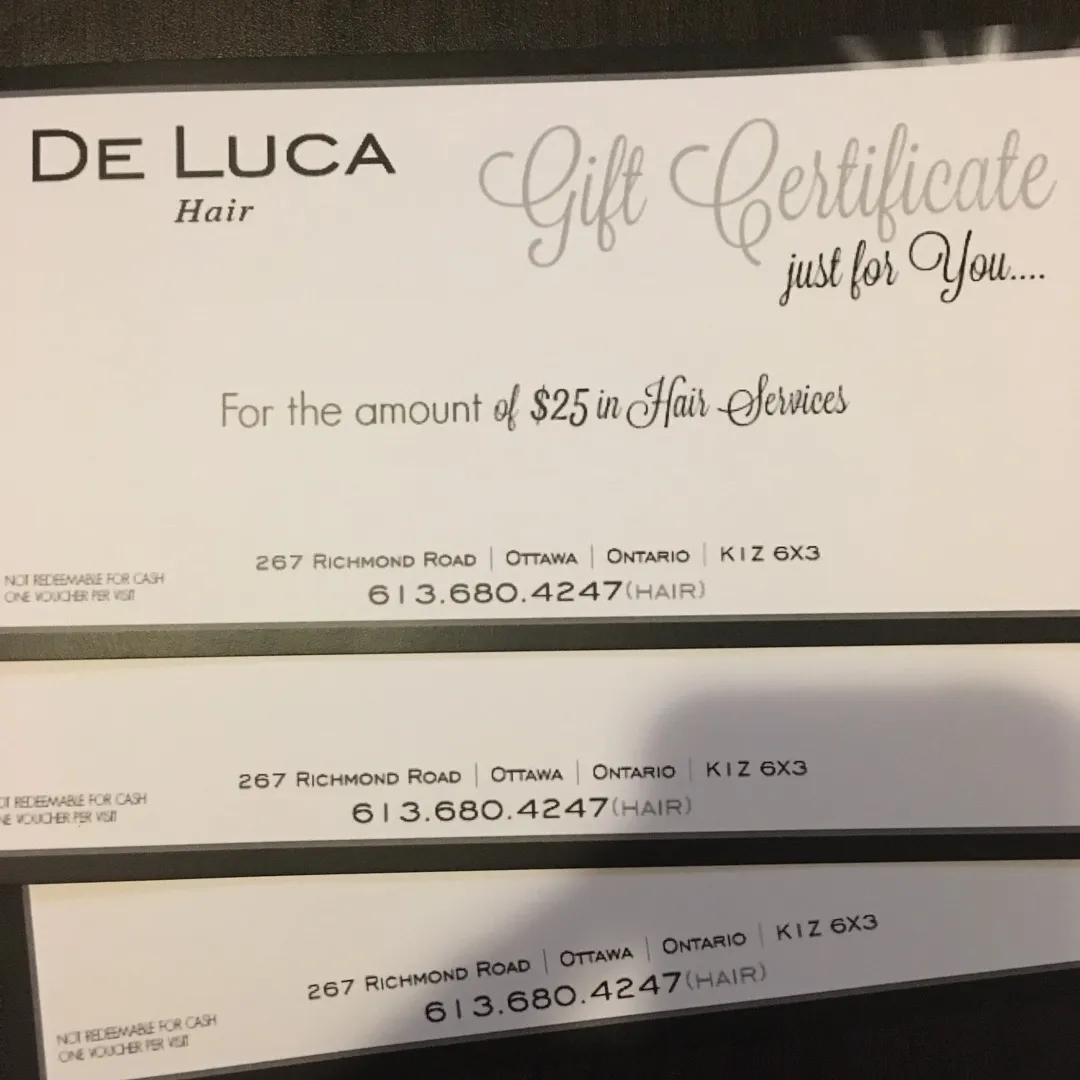 DeLuca Hair Gift cards photo 1