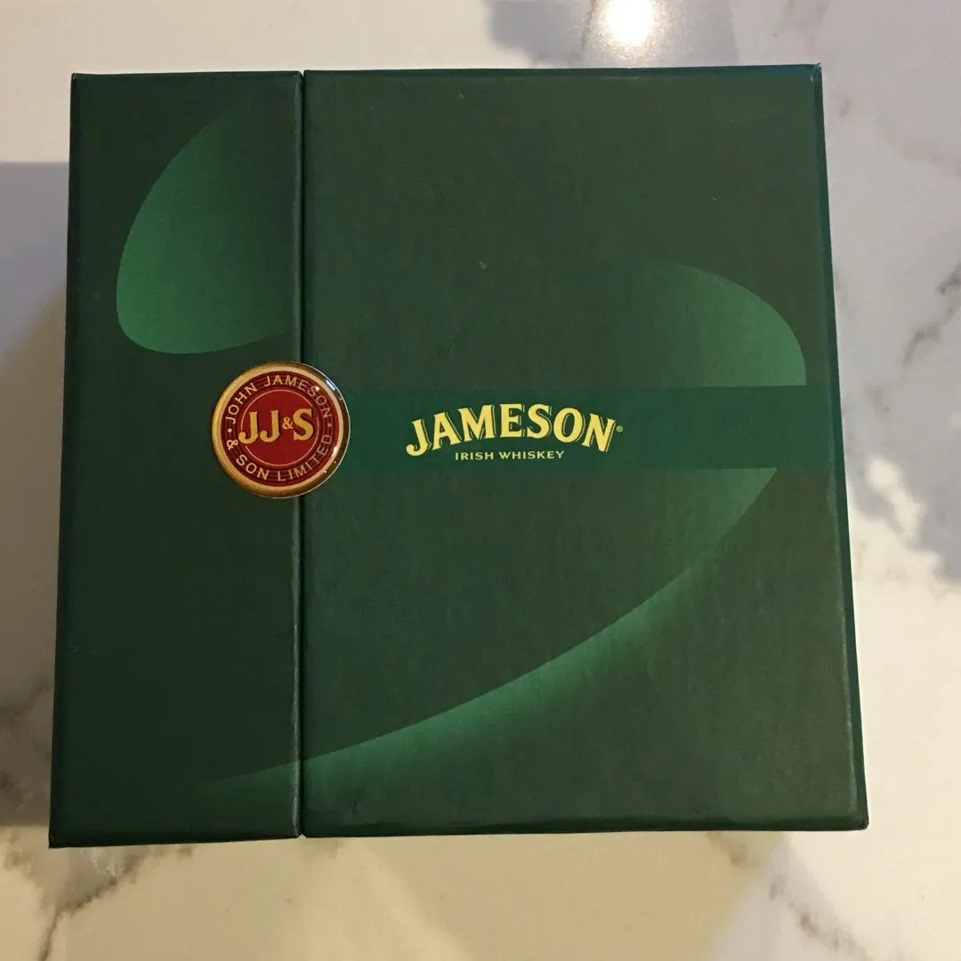 Jameson Irish Whisky Steel Measure And Ghost Glasses. Never U... photo 1