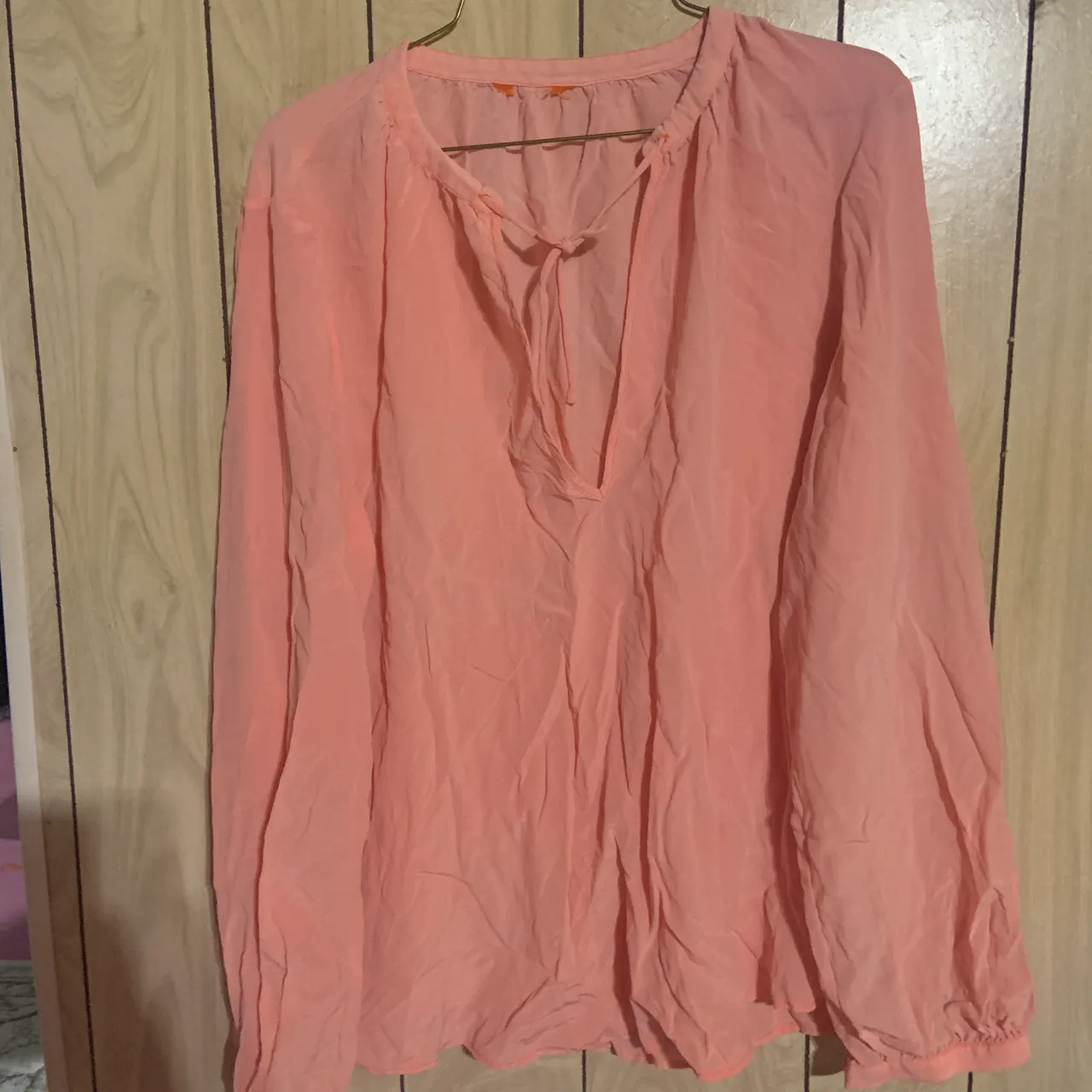 Pink ling sleeve blouse/ top photo 1