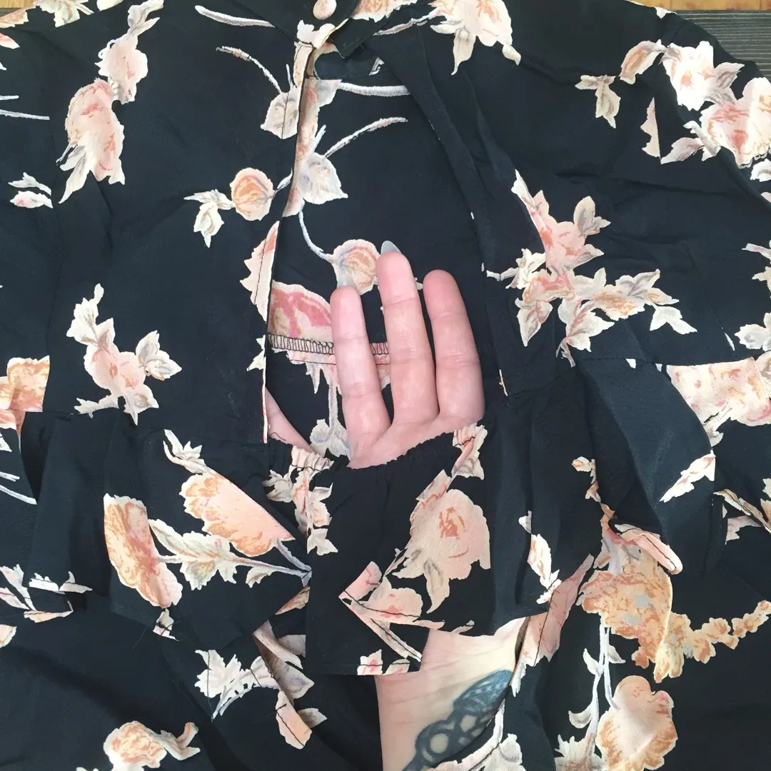 Free People Floral Blouse photo 4