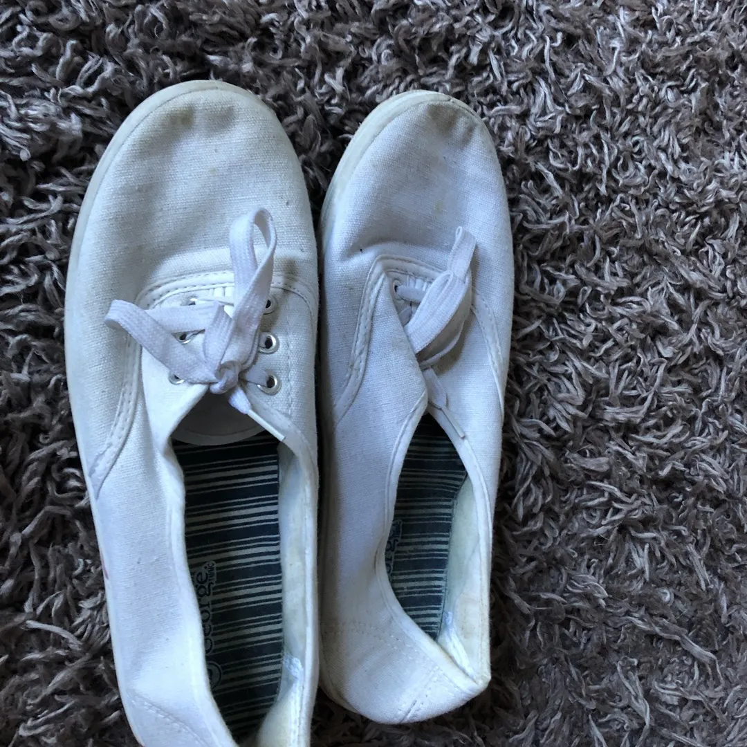 Lightly Loved White Keds Style Sneakers photo 1