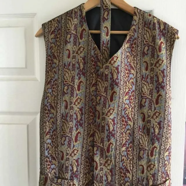 Hand Made Large Paisley Vest With Pants photo 1