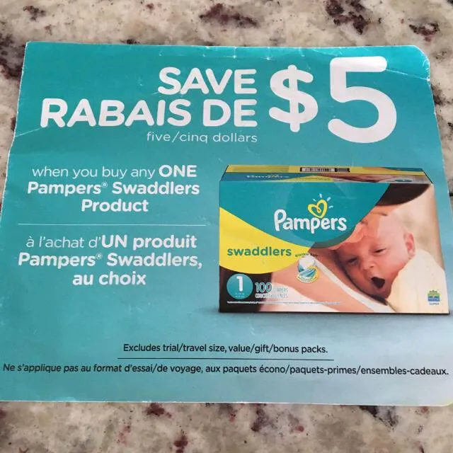 ISO Pampers Diapers Coupons photo 1