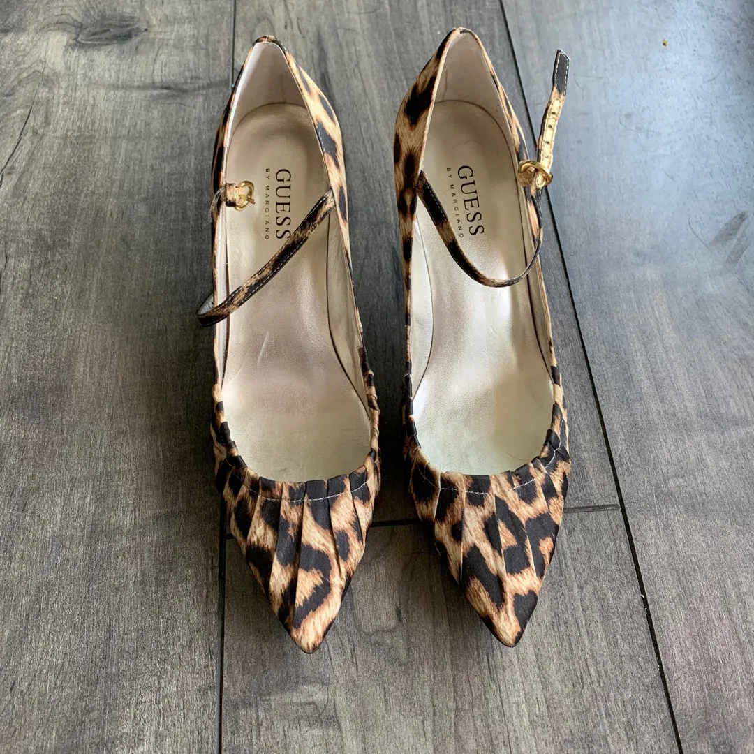 Guess By Marciano Leopard Print Heels photo 1