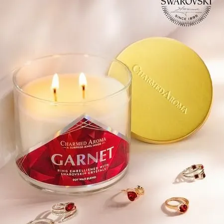Used Garnet Candle (Gem Inside) photo 2