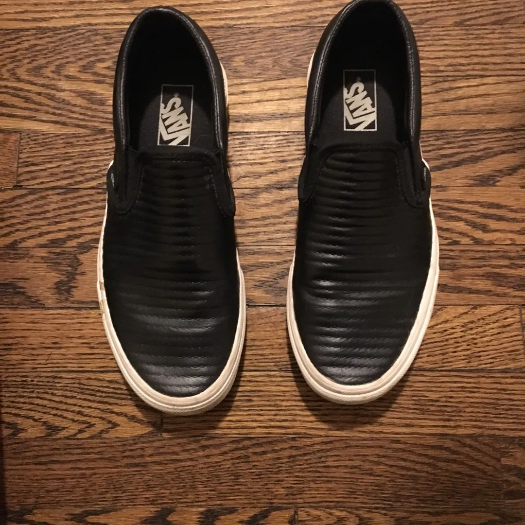 New Leather Vans - Size 9 photo 1