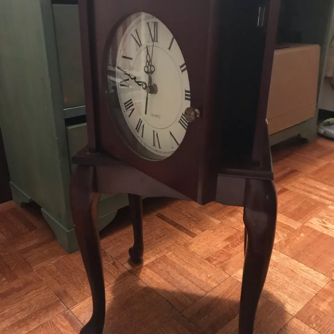 Free Quart ‘Antique-Like’ Clock, Some Flaws 67 cm Height X 29... photo 3