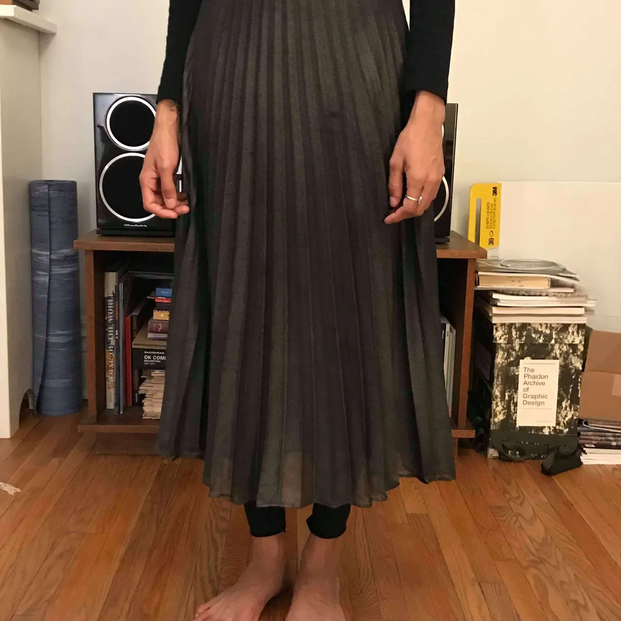 XS/S - Black pleated skirt photo 1
