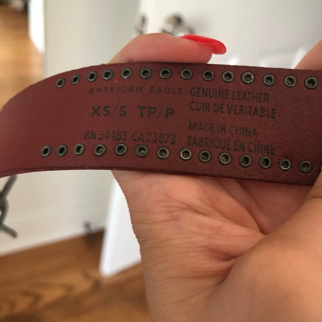 Red Leather Belt photo 4