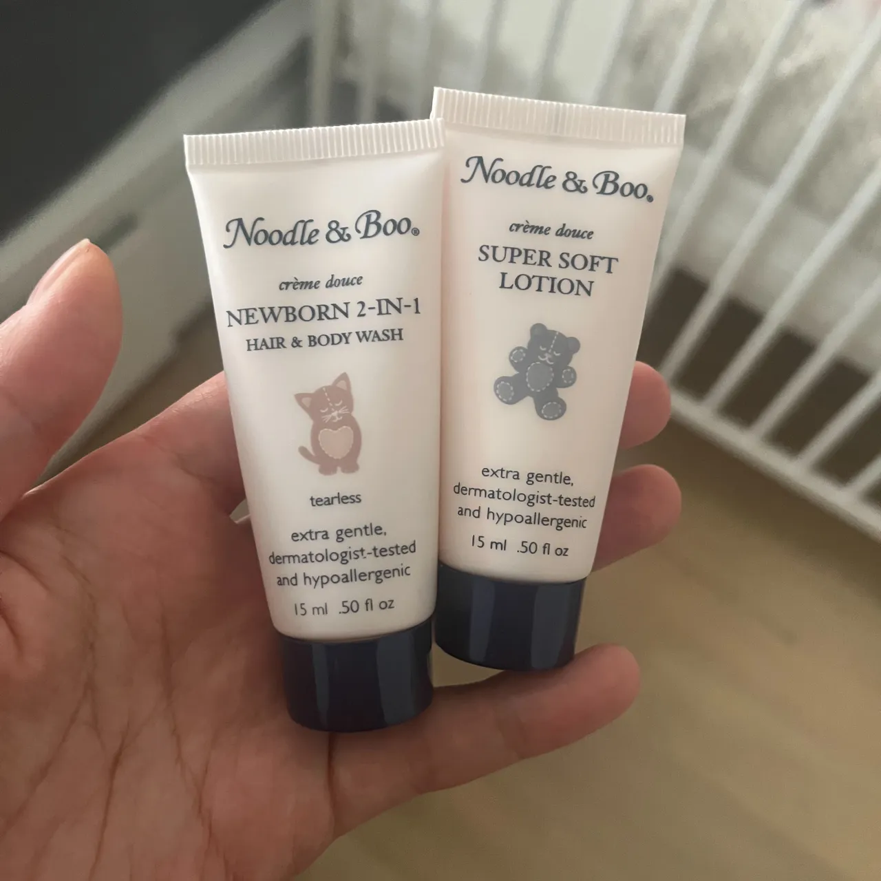 Noodle & Boo baby wash and lotion samples photo 1