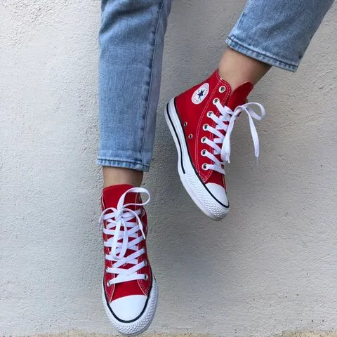 Red High Top Converse photo 3