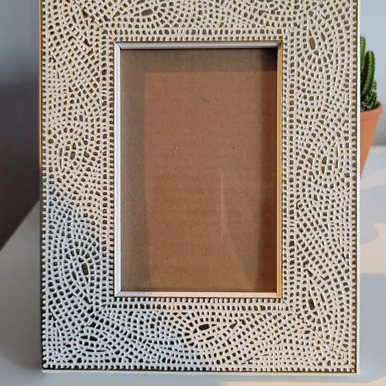 White And Gold Picture Frame photo 1