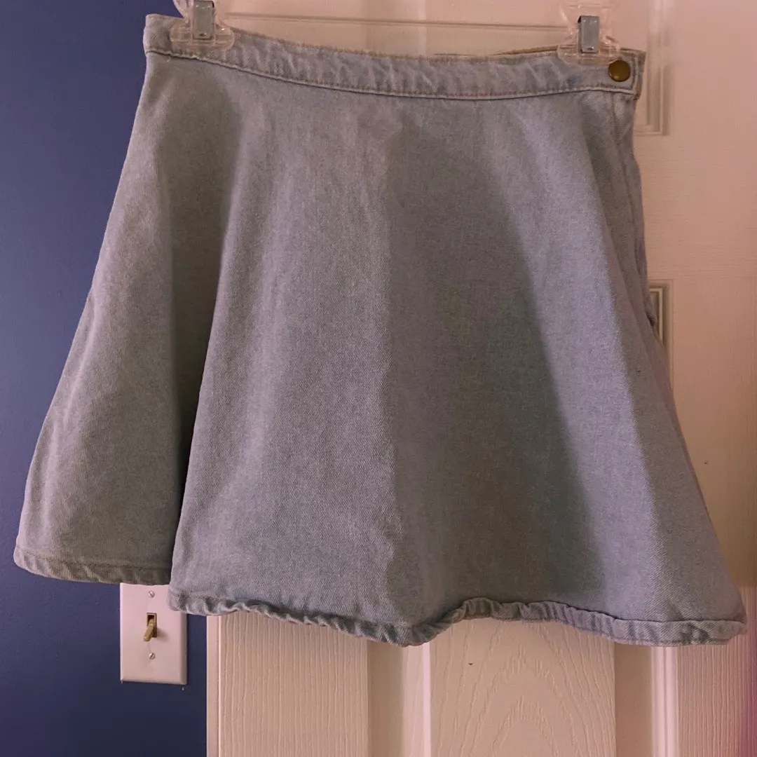 American Apparel Jean Skirt, Size Small photo 1