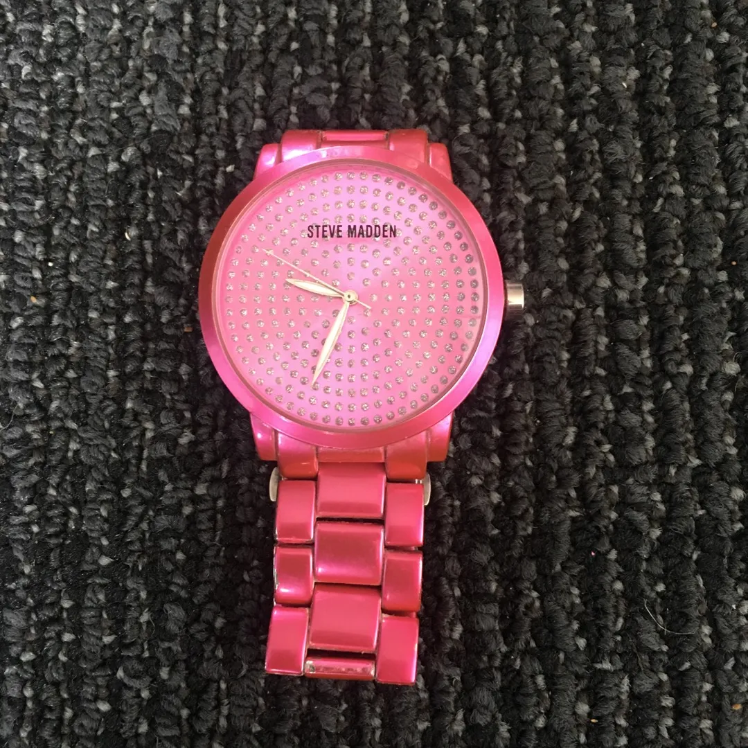 AUTHENTIC STEVE MADDEN WATCH - PINK photo 1